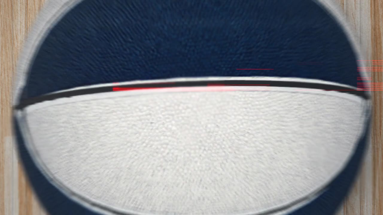 Basketball Capital of the World graphic with a 3D UConn basketball